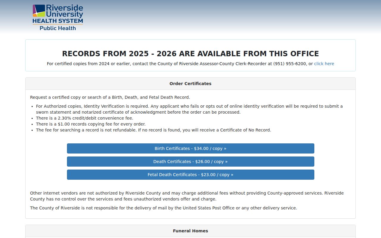 Riverside people search vital record ordering portal